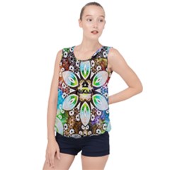 375 Chroma Digital Art Custom Bubble Hem Chiffon Tank Top