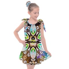 375 Chroma Digital Art Custom Kids  Tie Up Tunic Dress