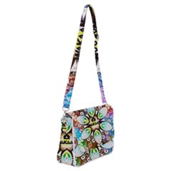 375 Chroma Digital Art Custom Shoulder Bag With Back Zipper by Drippycreamart