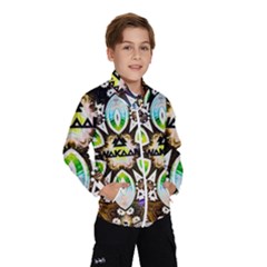 375 Chroma Digital Art Custom Kids  Windbreaker