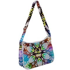 375 Chroma Digital Art Custom Zip Up Shoulder Bag by Drippycreamart