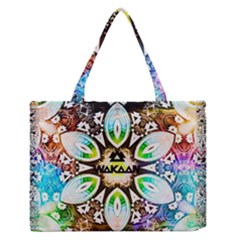 375 Chroma Digital Art Custom Zipper Medium Tote Bag by Drippycreamart