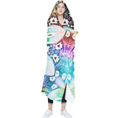 375 Chroma Digital Art Custom Wearable Blanket by Drippycreamart