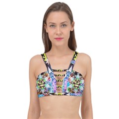 375 Chroma Digital Art Custom Cage Up Bikini Top by Drippycreamart