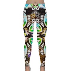 375 Chroma Digital Art Custom Classic Yoga Leggings by Drippycreamart