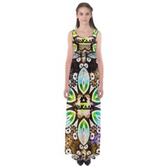 375 Chroma Digital Art Custom Empire Waist Maxi Dress