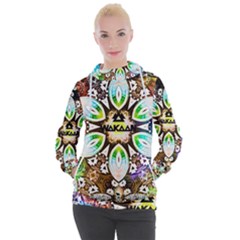 375 Chroma Digital Art Custom Women s Hooded Pullover