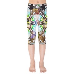 375 Chroma Digital Art Custom Kids  Capri Leggings  by Drippycreamart