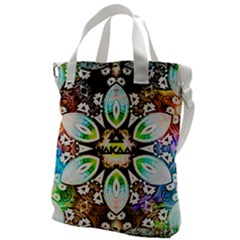 375 Chroma Digital Art Custom Canvas Messenger Bag by Drippycreamart