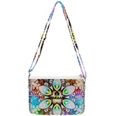 375 Chroma Digital Art Custom Double Gusset Crossbody Bag by Drippycreamart