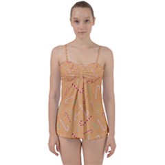 Sweet Christmas Candy Babydoll Tankini Set by SychEva