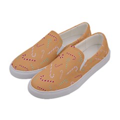 Sweet Christmas Candy Women s Canvas Slip Ons by SychEva