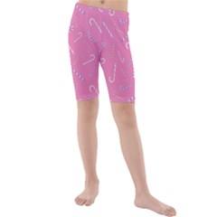 Sweet Christmas Candy Kids  Mid Length Swim Shorts by SychEva