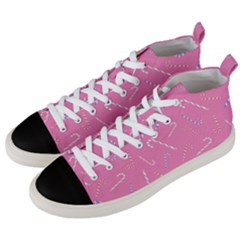 Sweet Christmas Candy Men s Mid-top Canvas Sneakers by SychEva