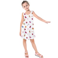 Christmas Elements Kids  Sleeveless Dress by SychEva