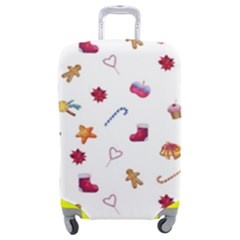 Christmas Elements Luggage Cover (medium) by SychEva