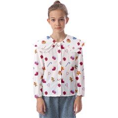 Christmas Elements Kids  Peter Pan Collar Blouse by SychEva