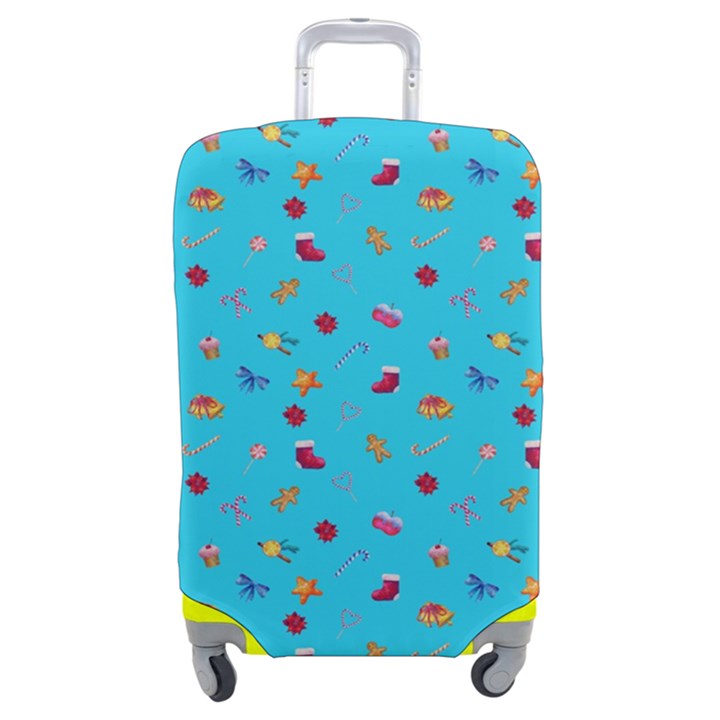 Christmas Elements For The Holiday Luggage Cover (Medium)