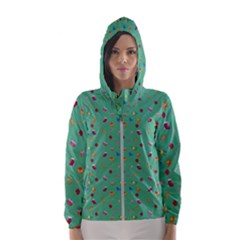 Christmas Elements For The Holiday Women s Hooded Windbreaker by SychEva