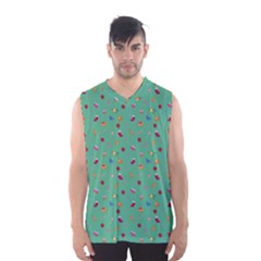 Christmas Elements For The Holiday Men s Basketball Tank Top by SychEva