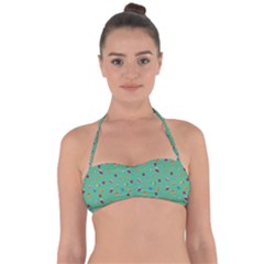 Christmas Elements For The Holiday Halter Bandeau Bikini Top by SychEva