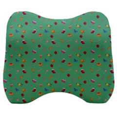 Christmas Elements For The Holiday Velour Head Support Cushion by SychEva