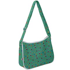 Christmas Elements For The Holiday Zip Up Shoulder Bag by SychEva