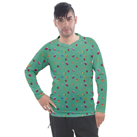 Christmas Elements For The Holiday Men s Pique Long Sleeve Tee by SychEva