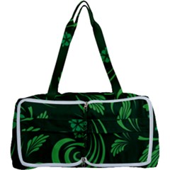 Folk Flowers Print Floral Pattern Ethnic Art Multi Function Bag by Eskimos