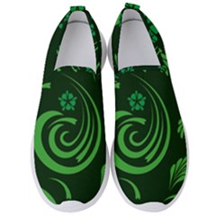 Folk Flowers Print Floral Pattern Ethnic Art Men s Slip On Sneakers by Eskimos