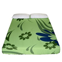 Folk Flowers Print Floral Pattern Ethnic Art Fitted Sheet (king Size) by Eskimos