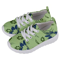 Folk Flowers Print Floral Pattern Ethnic Art Kids  Lightweight Sports Shoes by Eskimos