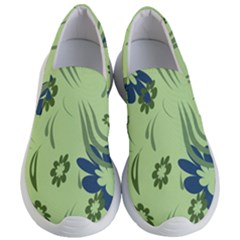 Folk Flowers Print Floral Pattern Ethnic Art Women s Lightweight Slip Ons by Eskimos