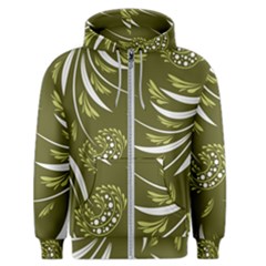 Folk Flowers Print Floral Pattern Ethnic Art Men s Zipper Hoodie by Eskimos