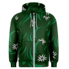 Folk Flowers Print Floral Pattern Ethnic Art Men s Zipper Hoodie by Eskimos