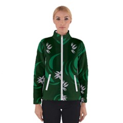 Folk Flowers Print Floral Pattern Ethnic Art Women s Bomber Jacket by Eskimos