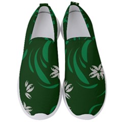 Folk Flowers Print Floral Pattern Ethnic Art Men s Slip On Sneakers by Eskimos