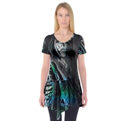 Glitch Witch Short Sleeve Tunic  by MRNStudios