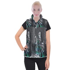 Glitch Witch Women s Button Up Vest by MRNStudios