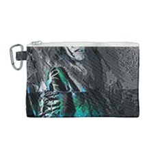 Glitch Witch Canvas Cosmetic Bag (medium) by MRNStudios