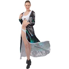 Glitch Witch Maxi Chiffon Beach Wrap by MRNStudios