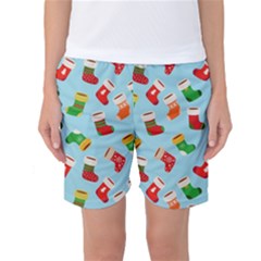 Christmas Socks Women s Basketball Shorts by SychEva