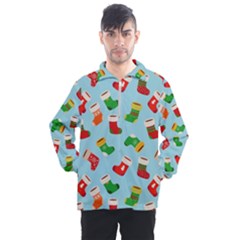 Christmas Socks Men s Half Zip Pullover by SychEva