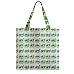 Floral Zipper Grocery Tote Bag by Sparkle