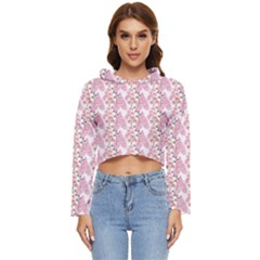 Floral Women s Lightweight Cropped Hoodie