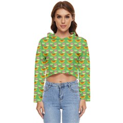 Fruits Women s Lightweight Cropped Hoodie