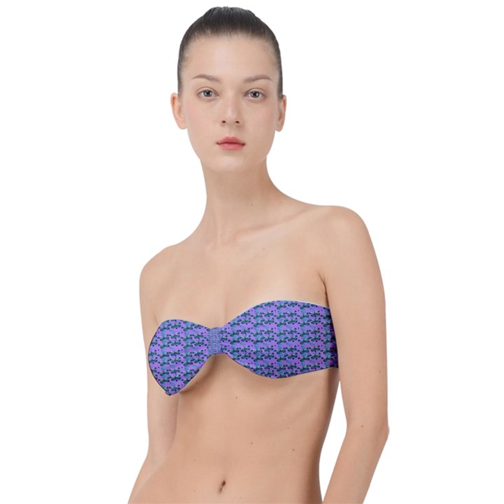 Pattern Classic Bandeau Bikini Top 