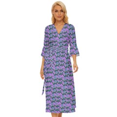 Pattern Midsummer Wrap Dress