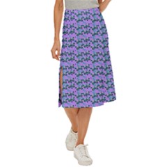 Pattern Midi Panel Skirt