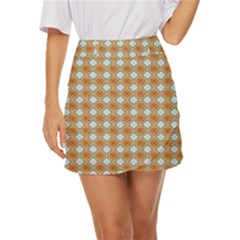 Geometry Mini Front Wrap Skirt